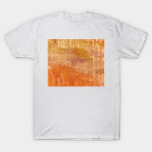 Abstract Oil Painting 10c9 Amber Mustard Clay T-Shirt